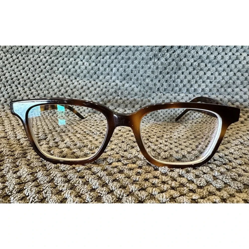 Saint Laurent SL M110 HavanaBrown Eyeglass Frames XS 48 17 140 002 Gold YSL Logo